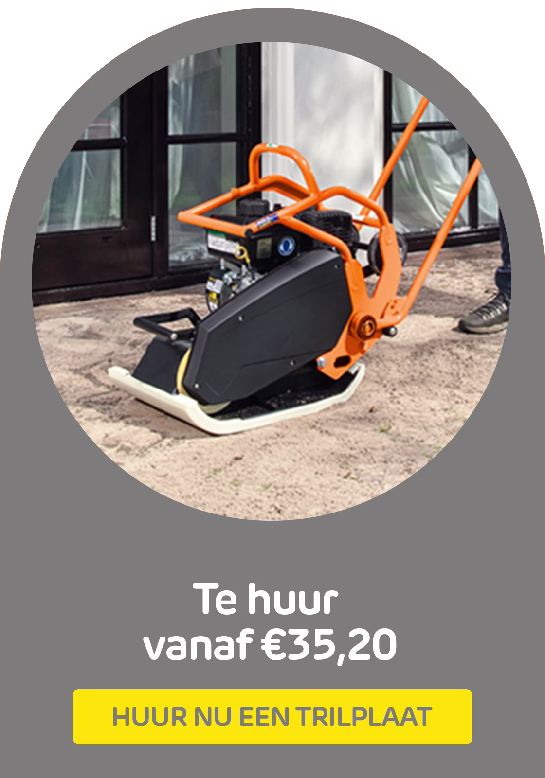 Huur een trilplaat bij Praxis via de Boels verhuurservice