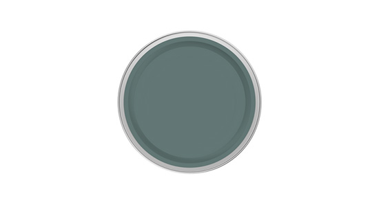 Greyed green verf