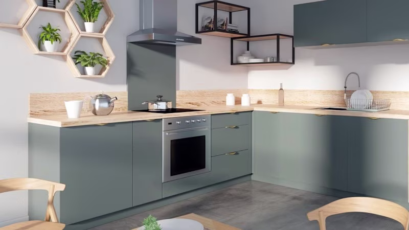 Cuisine LINA – Vert mat