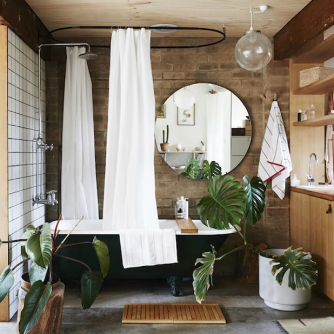 Moderne badkamer met planten | salle de bain moderne avec plantes