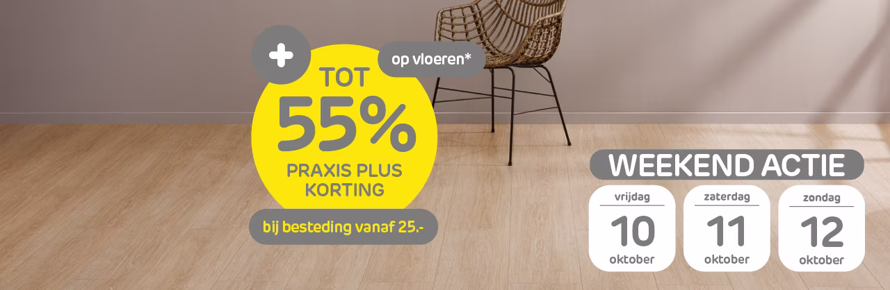 Hoge korting op vloeren bij Praxis