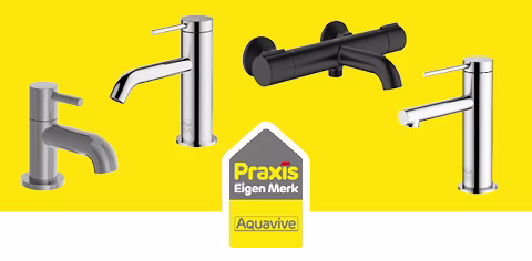 Praxis eigen merken | Korting op Aquavive kranen Praxis eigen merken | Korting op Aquavive kranen
