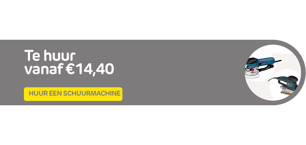 Huur een schuurmachine bij Praxis via de Boels verhuurservice