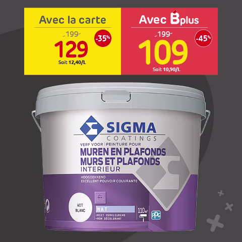 Brico promo Sigma muurverf | Promo Brico peinture murale Sigma