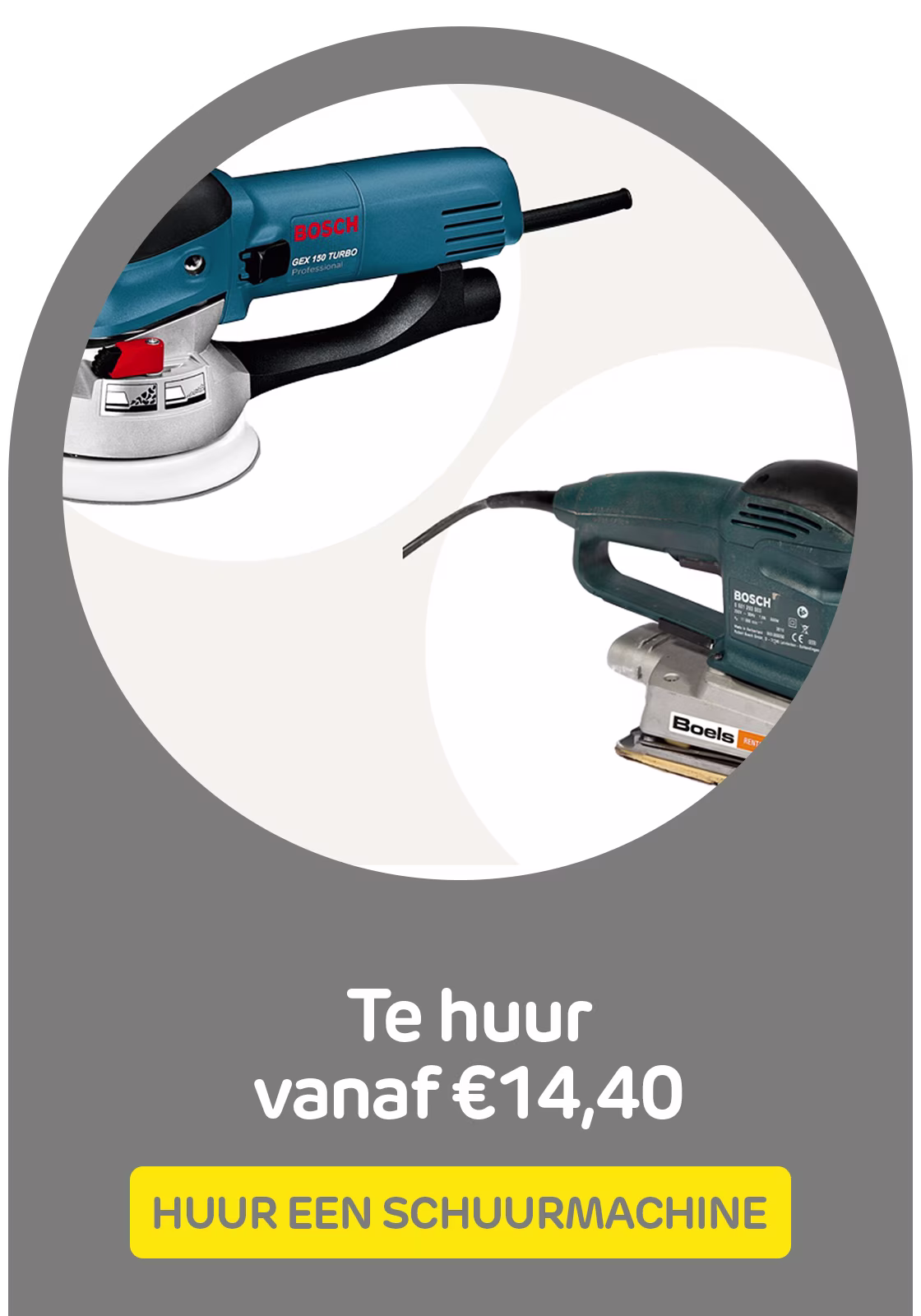 Huur een schuurmachine bij Praxis via de Boels verhuurservice