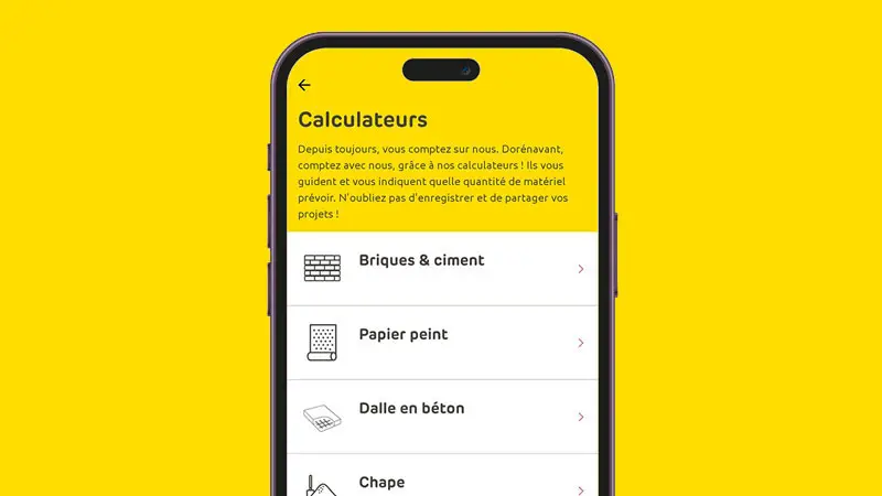 Calculateur Brico App