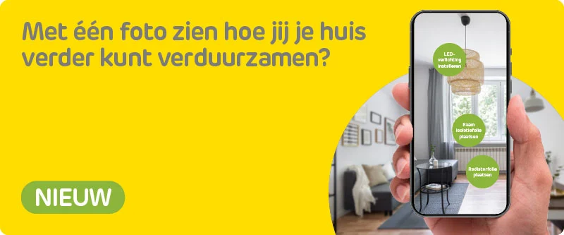 Met één foto zien hoe jij jouw huis verder kunt verduurzamen? Doe de duurzaamheidscheck in de Praxis app!