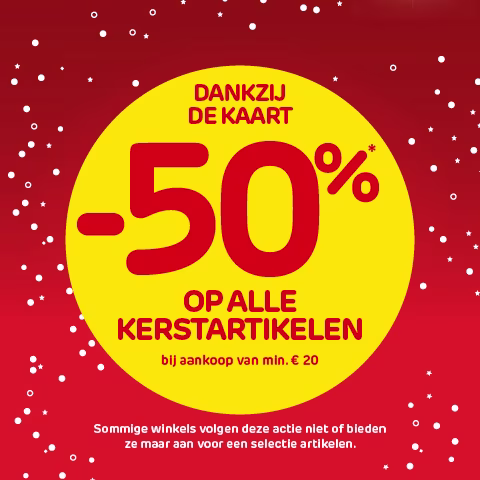 -30% op kerstartikelen