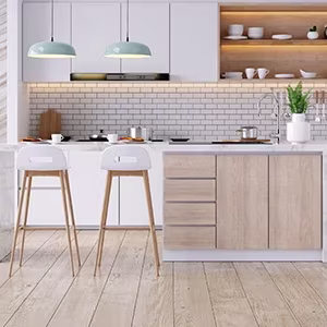 Le parquet stratifié et le parquet semi-massif hydrofuges