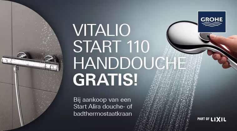 Praxis Grohe summer deal: gratis handdouche Vitalio start