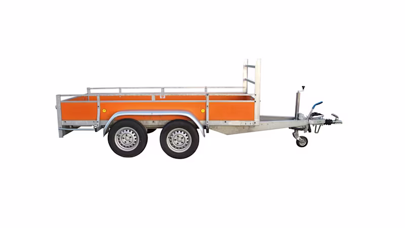 Aanhangwagen enkelas 2,5m | Remorque à essieu simple 2,5m