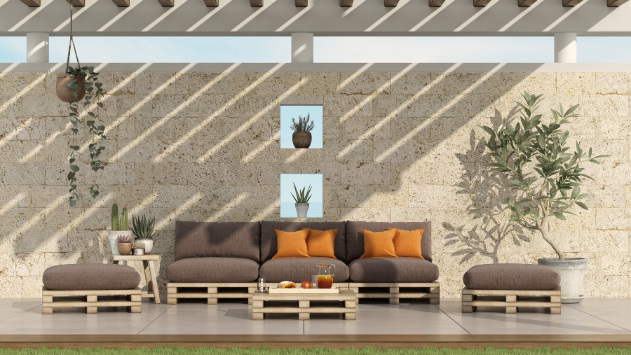Tuinset gemaakt uit pallets | Salon de jardin en palettes