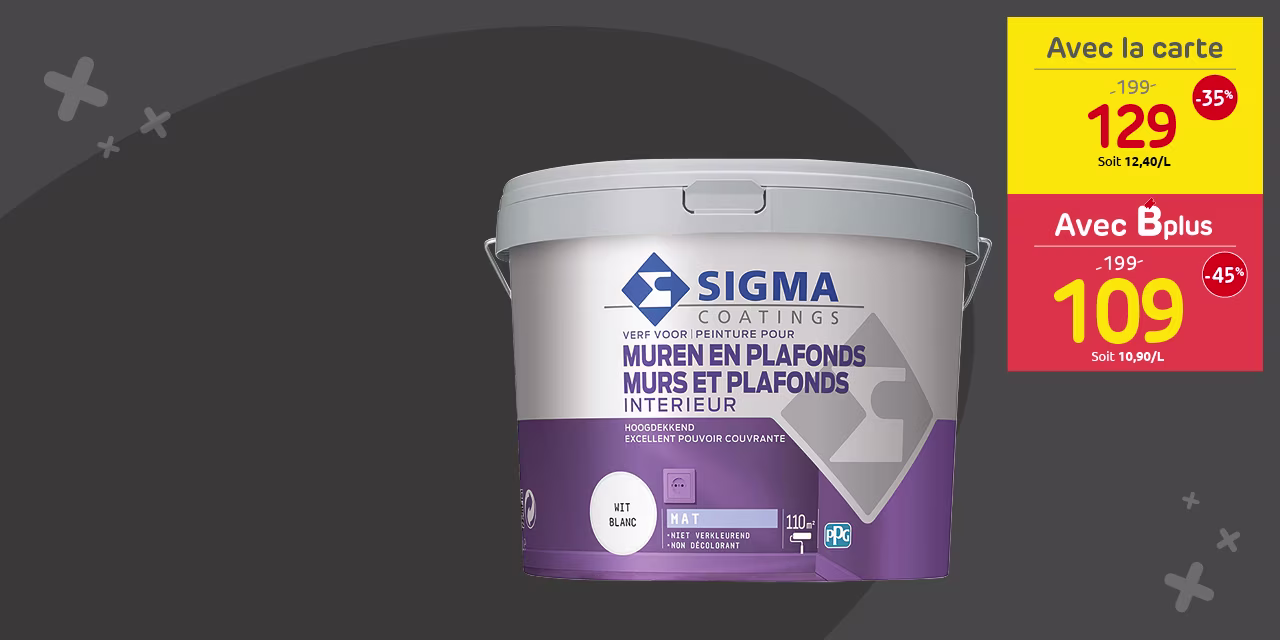 Brico promo Sigma muurverf | Promo Brico peinture murale Sigma