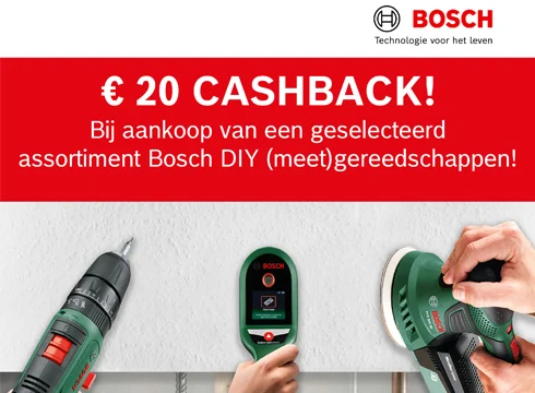 Bosch 20 euro cashback op meetgereedschap | Praxis