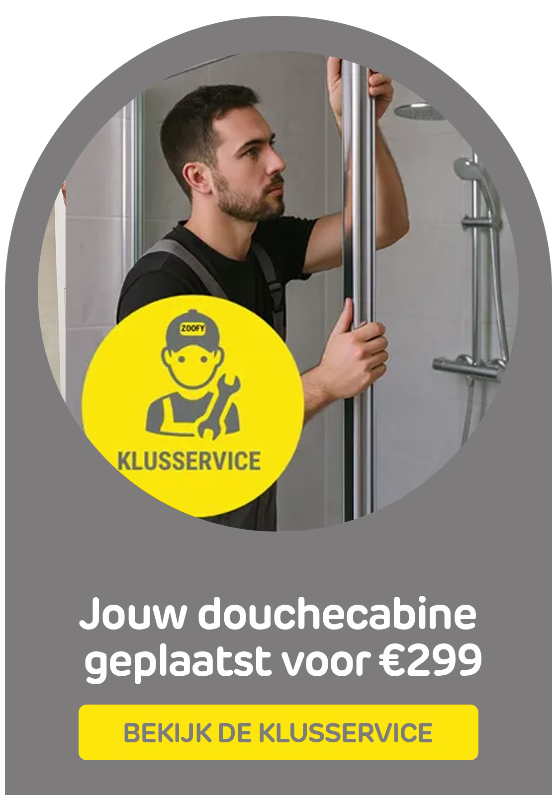 Laat je douchecabine eenvoudig plaatsen via onze klusservice
