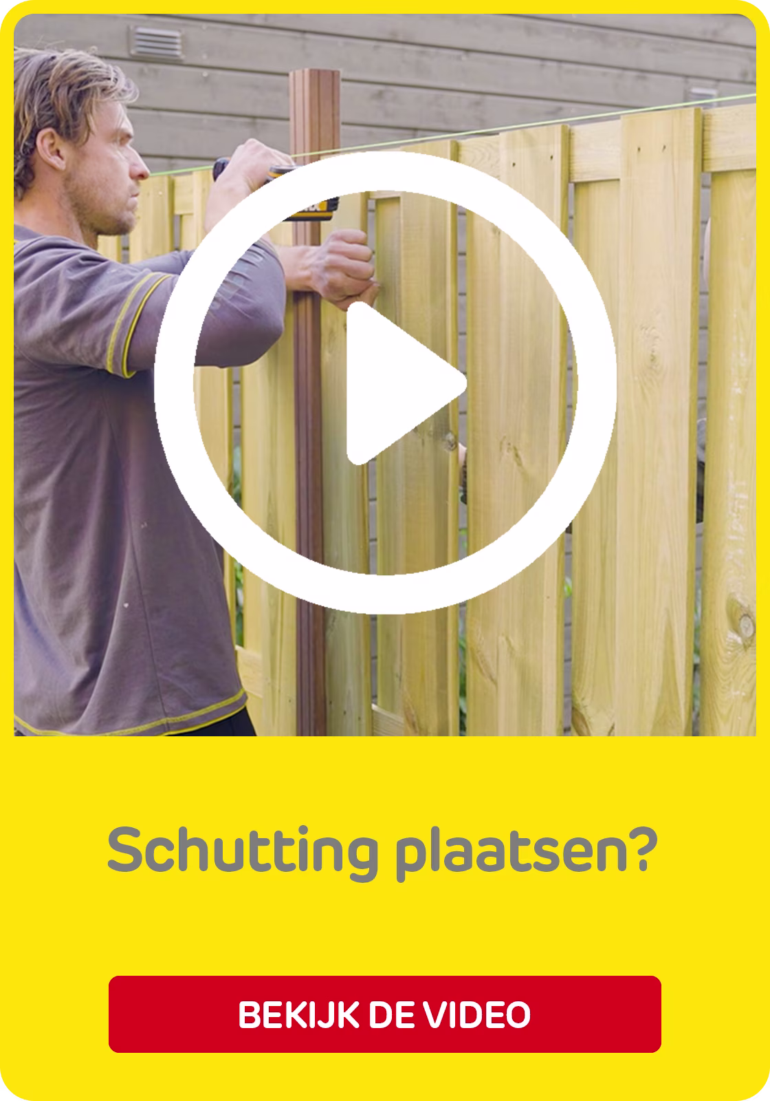 Stappenplan schutting plaatsen