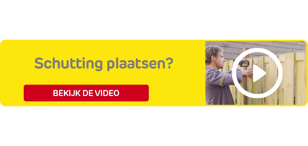 Stappenplan schutting plaatsen