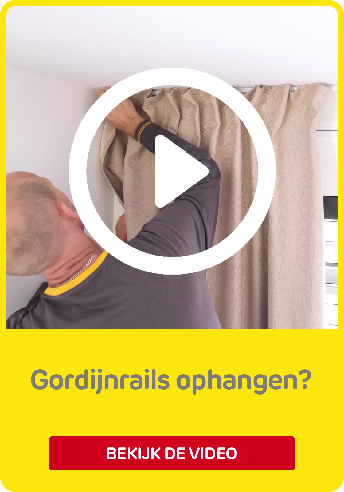 Stappenplan gordijnrails ophangen
