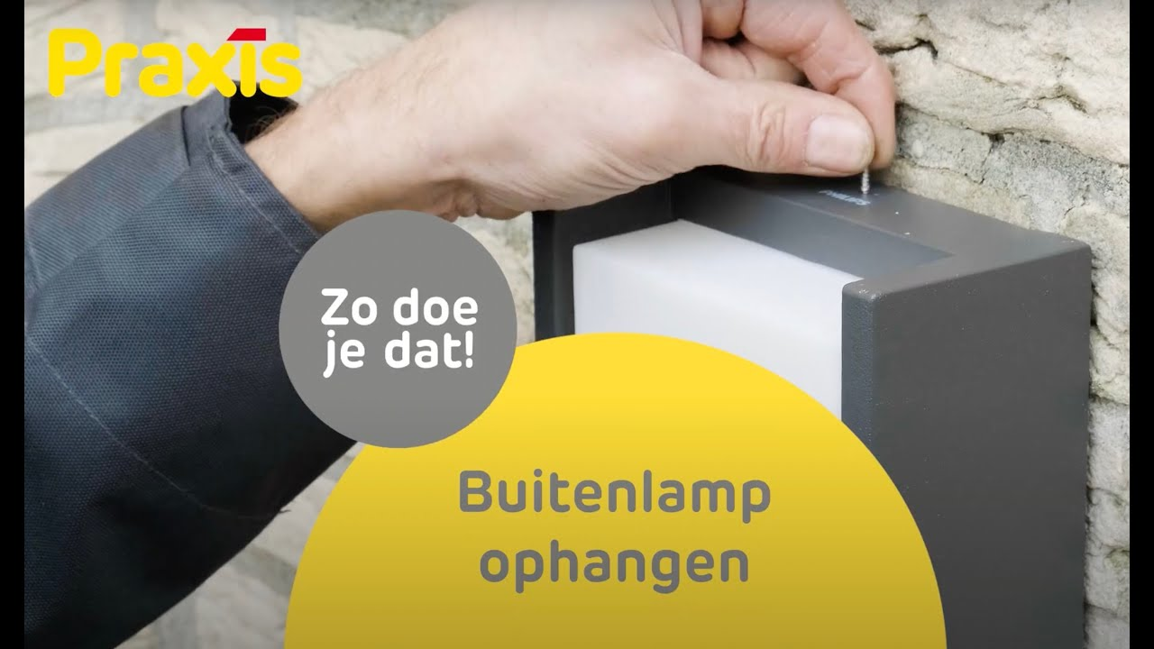 Buitenlamp met sensor aansluiten en ophangen