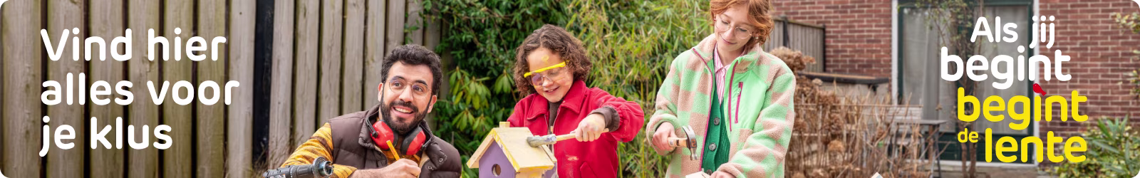 Als jij begint, begint de lente. Vind alles voor je klus bij Praxis