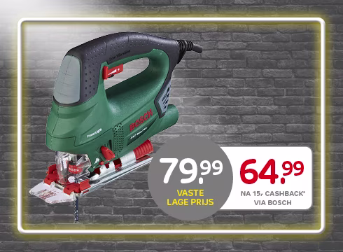 Cashback bij Bosch decoupeerzaag