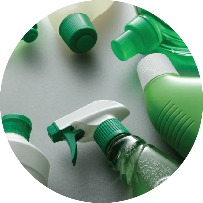 Stock image of sustainable plastic products Stock image of sustainable plastic products