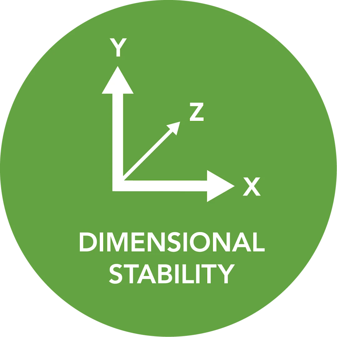 Dimensional Stability Icon Dimensional Stability Icon