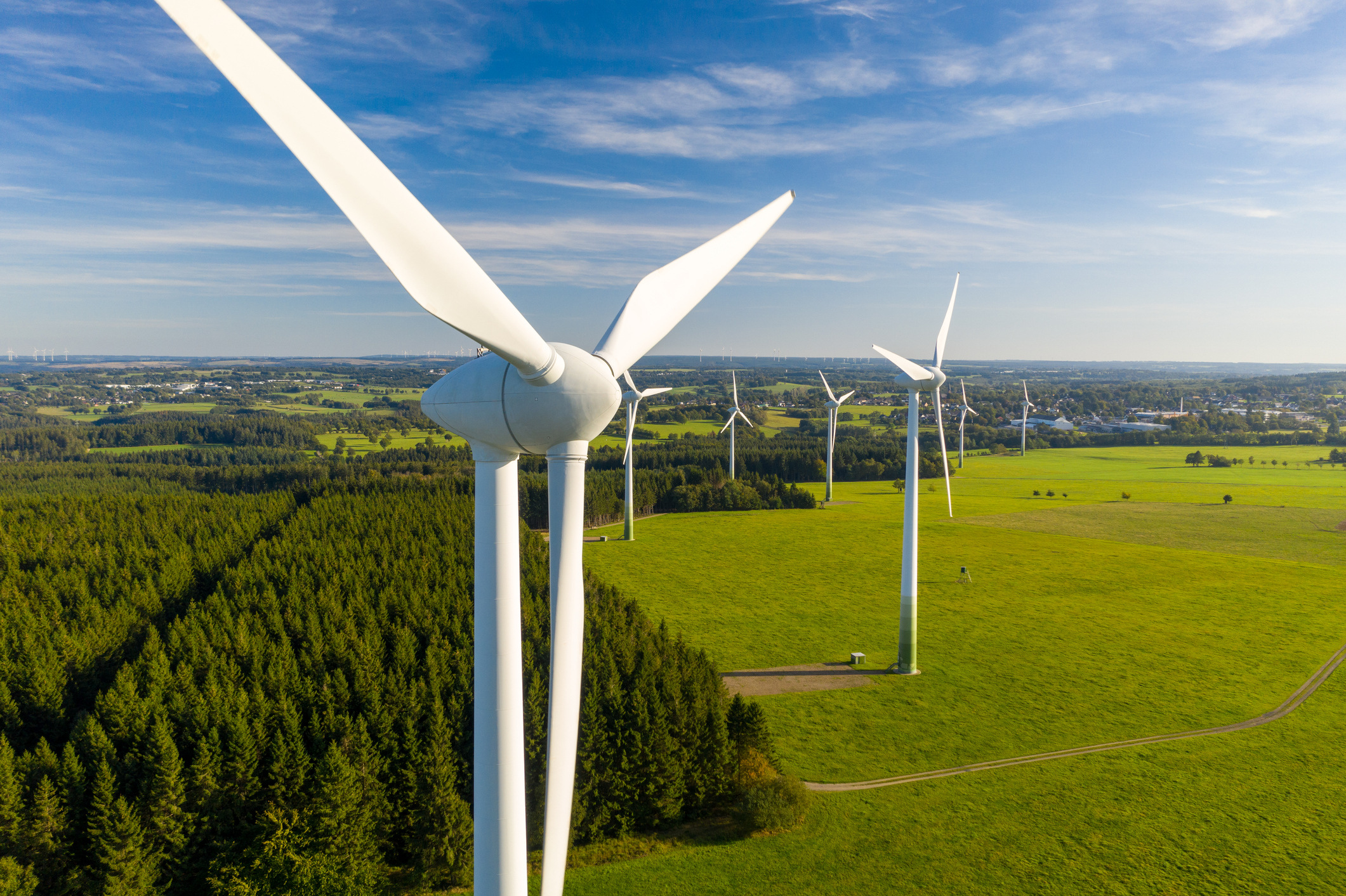 Stock image of wind turbine