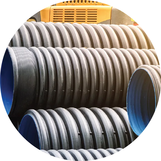 Stock image of industrial corrugated pipes Stock image of industrial corrugated pipes