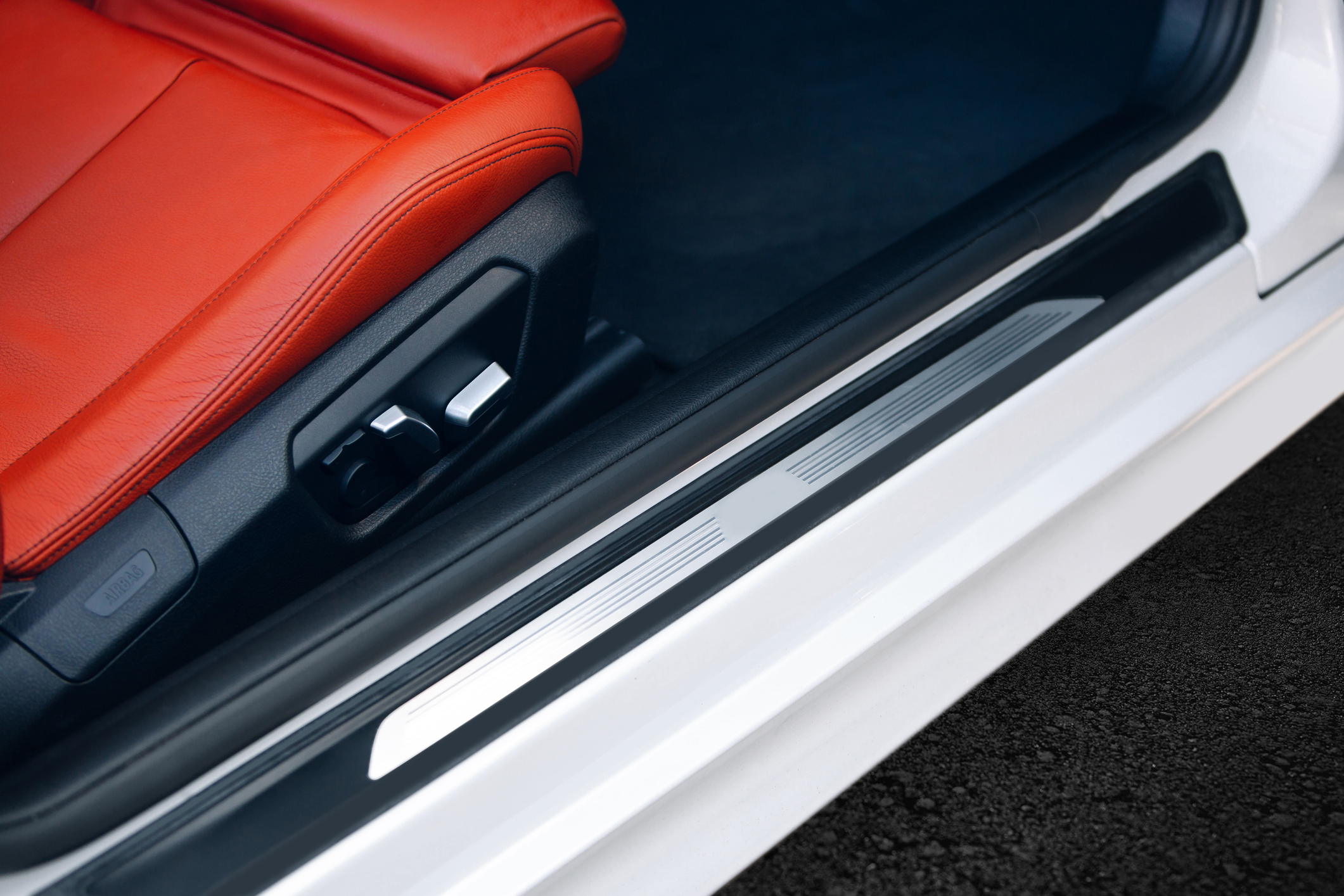 Stock image of automotive door seal