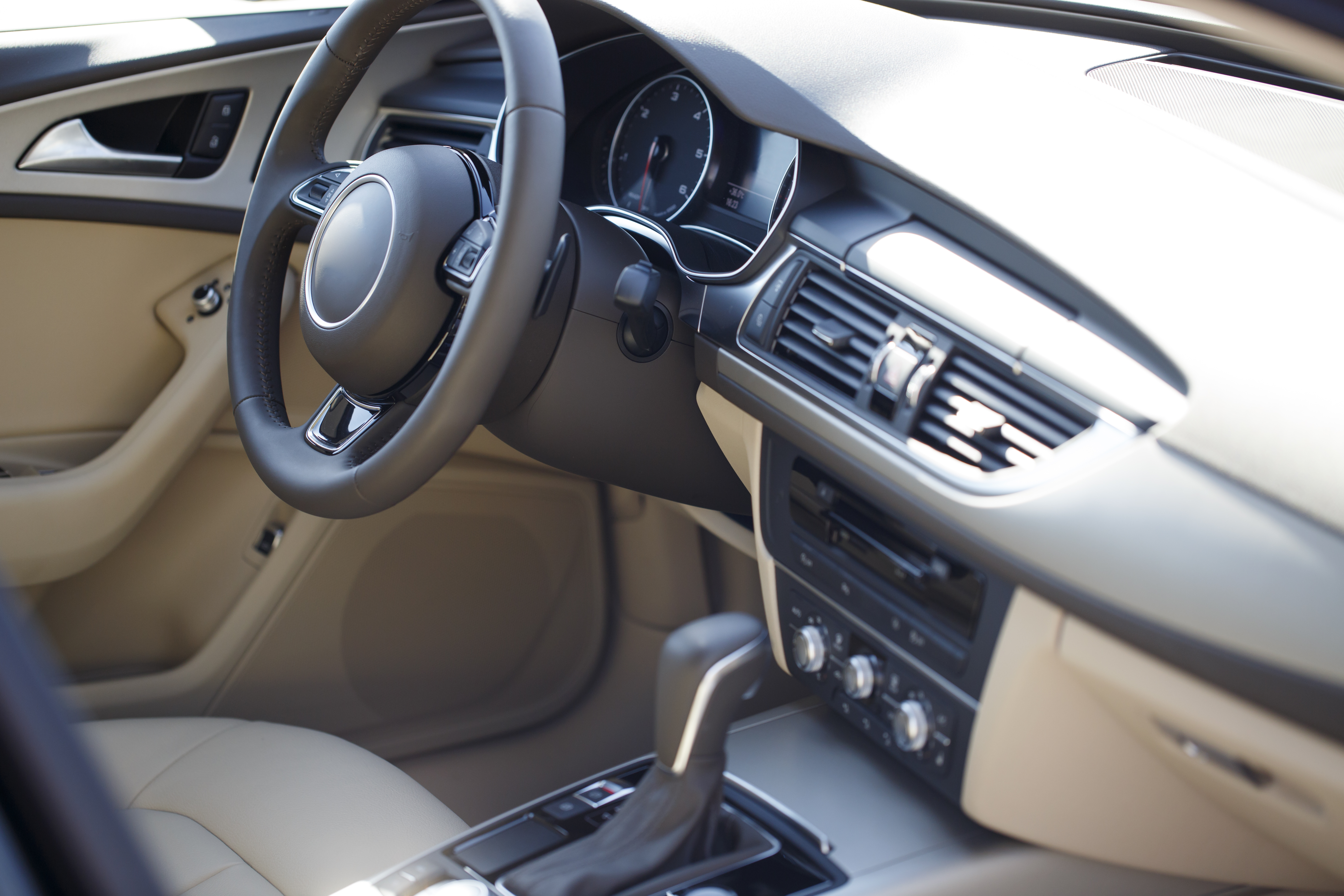 Stock image of automotive interior