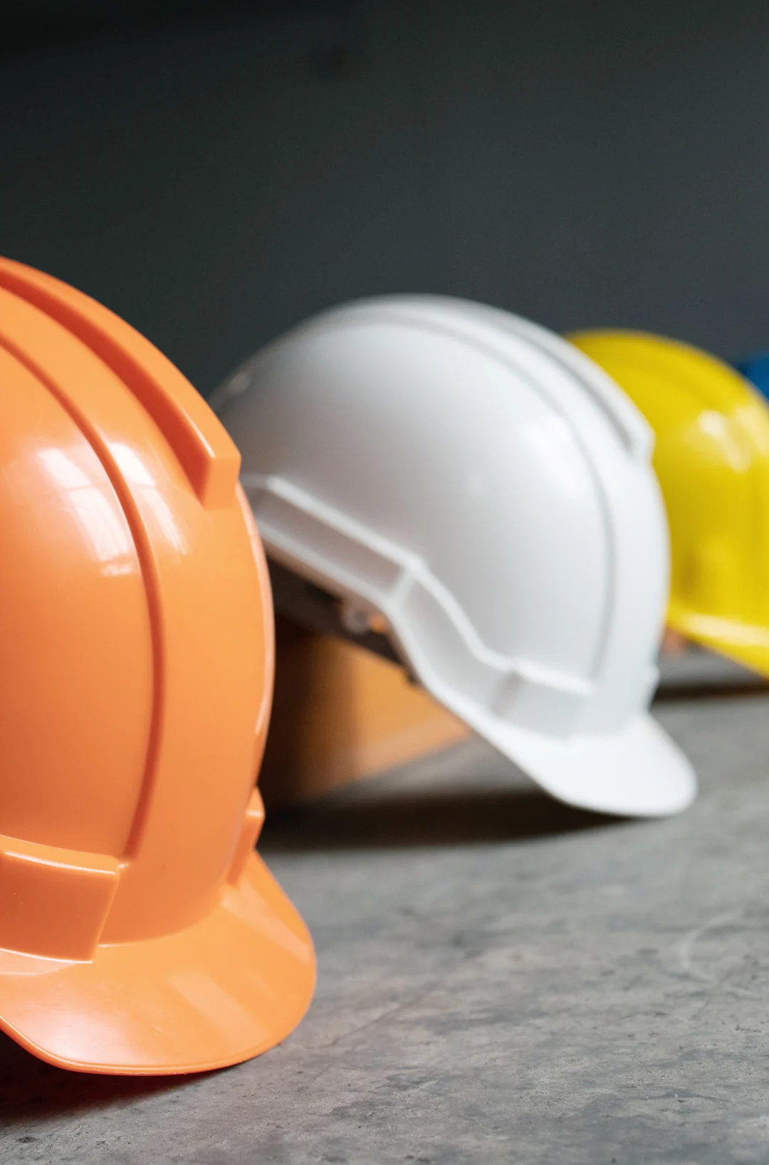Stock image of hard hats Stock image of hard hats