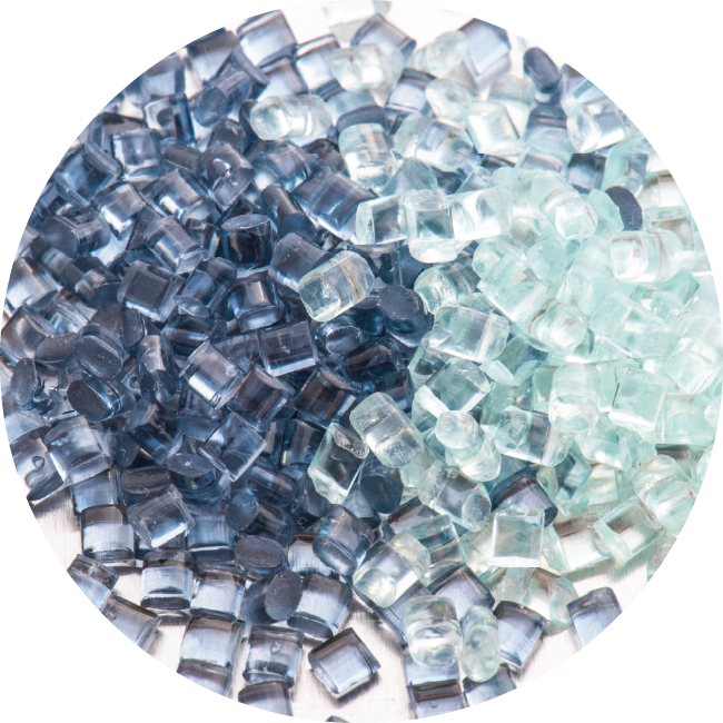 Stock image of plastic resin