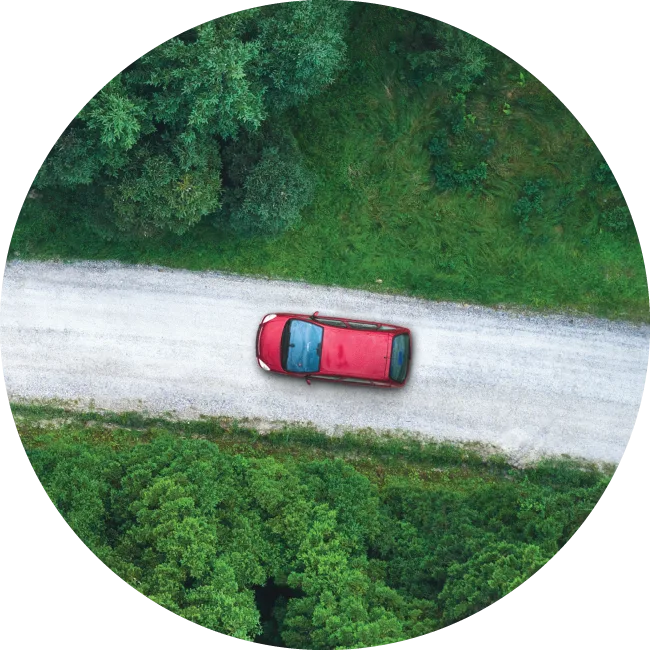 Stock image of vehicle driving through woods Stock image of vehicle driving through woods