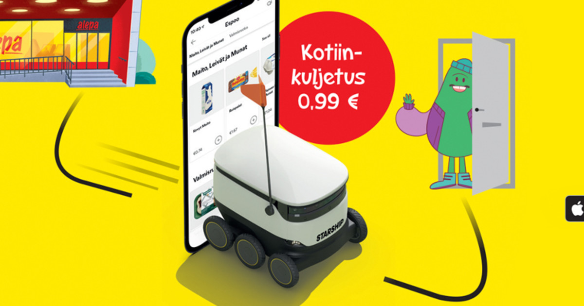 Alepa Robottitoimitukset S kaupat Ruoan Verkkokauppa Alepa robottitoimitukset s kaupat ruoan verkkokauppa