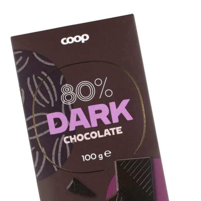 Coop tumma suklaa 80 % 100g