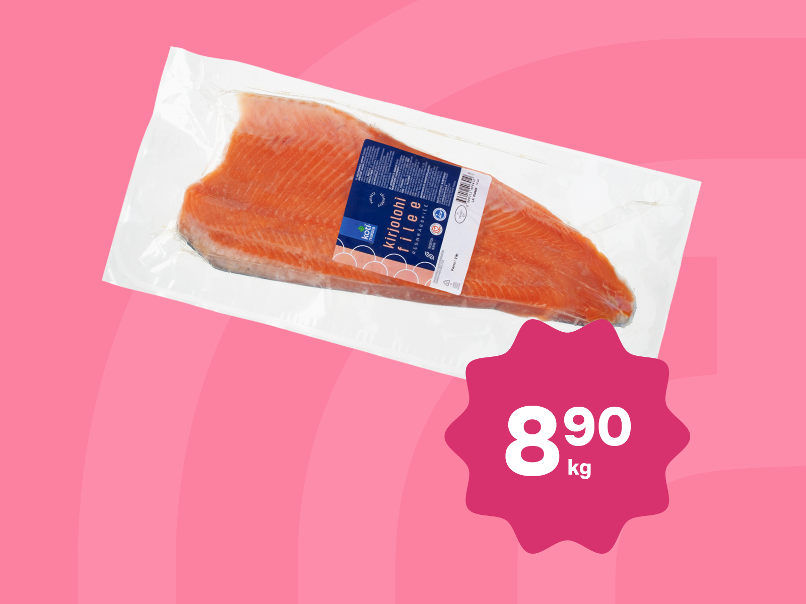 Kotimaista pakastekirjolohifilee