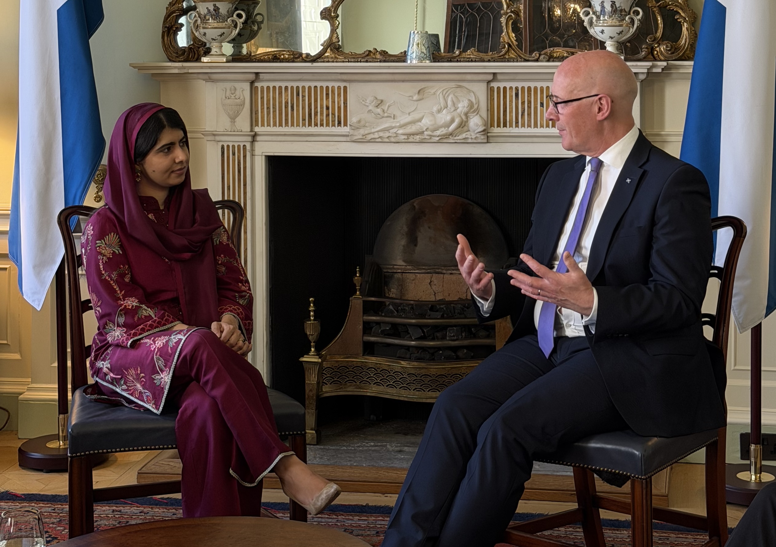 Malala and First Minister of Scotland