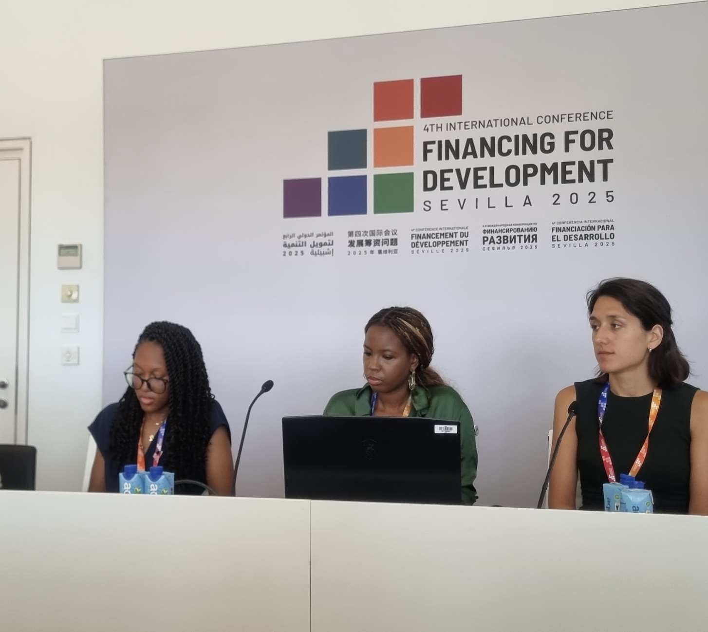 Malala Fund's Naomi Nyamweya on a panel about financing girls' education 