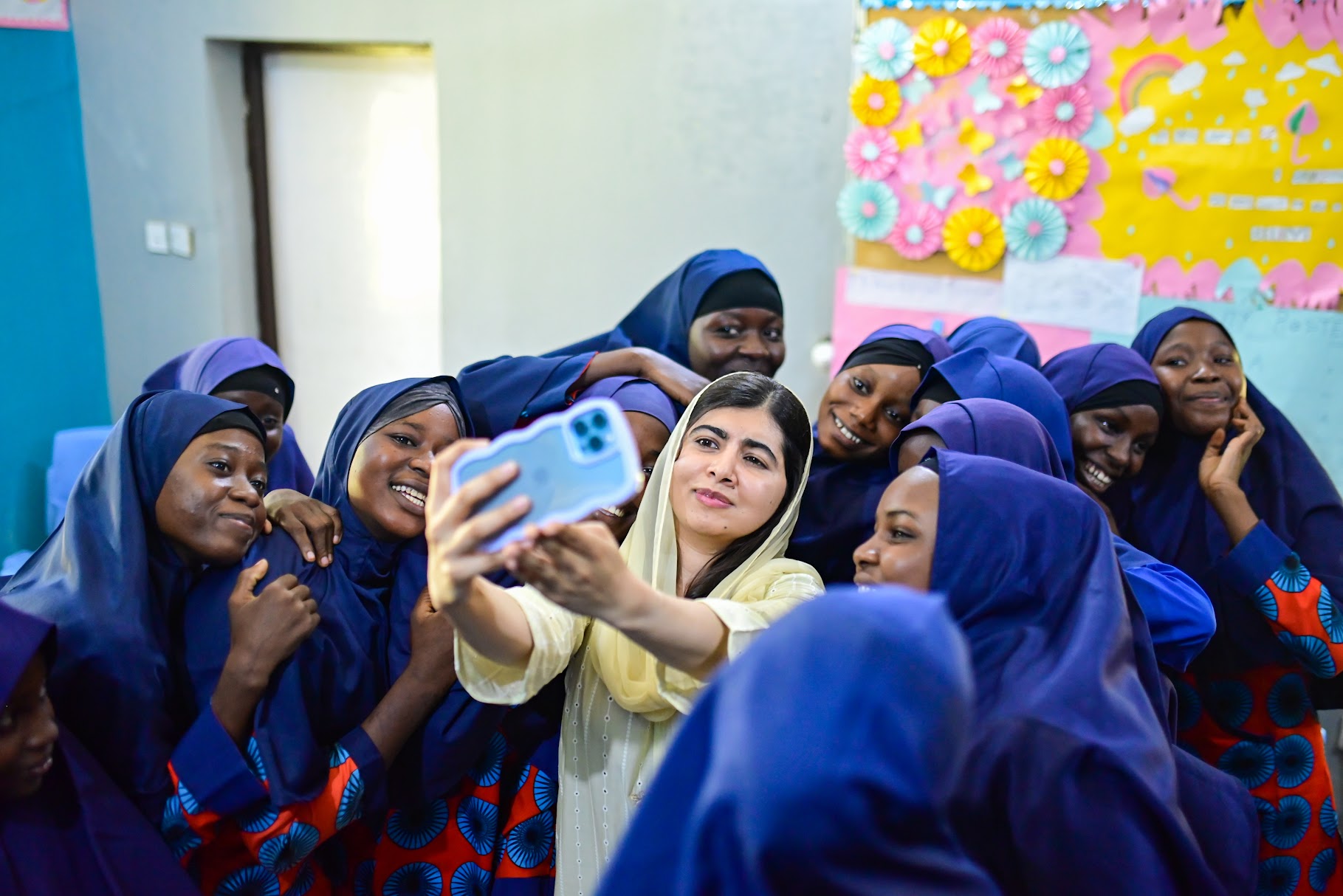 Malala w/ Lafiya Sariri students _ July 2023