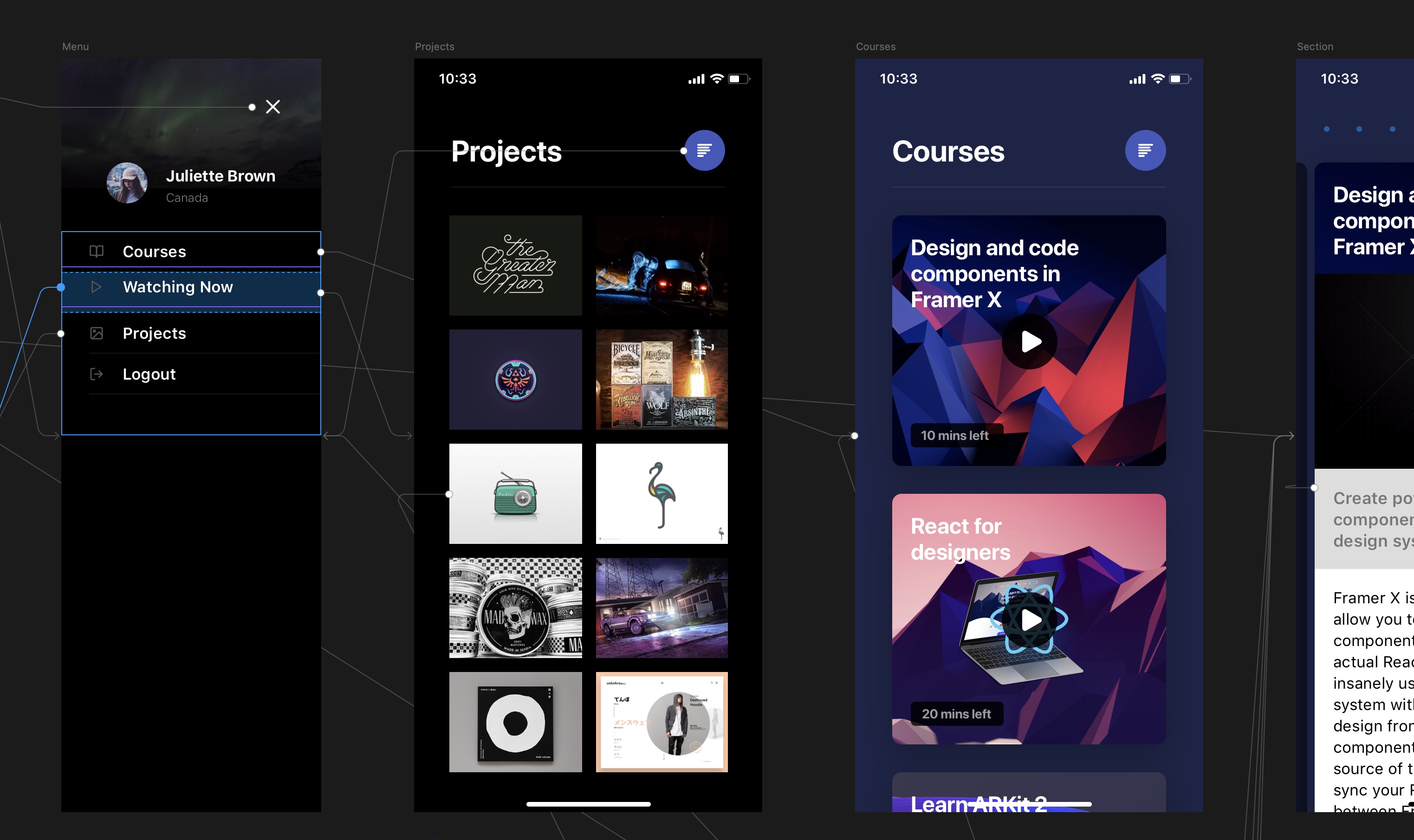 Design and Code in Framer X
