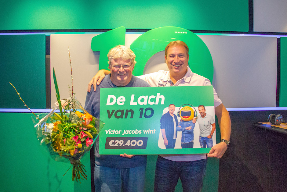 Lach Jan Joost van Gangelen levert Victor Jacobs €29.400, op Radio10