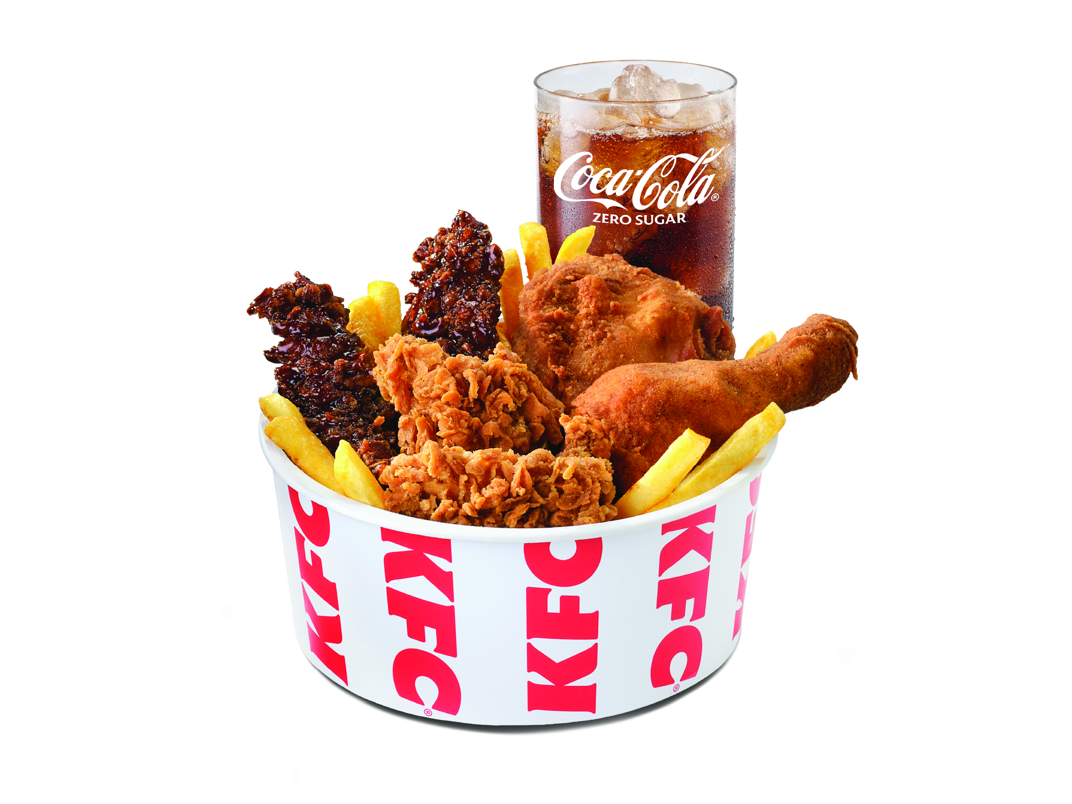 Mighty Bucket Dunk: 2PC+2W+2S | Strips | KFC Menu