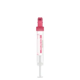 S-Monovette® EDTA K3E, 1,6 ml, bouchon rouge, (L x Ø) : 66 x 11 mm, avec étiquette papier