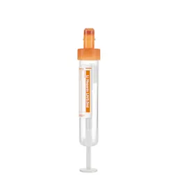 S-Monovette® Lithium heparin LH, 5.5 ml, cap orange, (LxØ): 75 x 15 mm, with paper label
