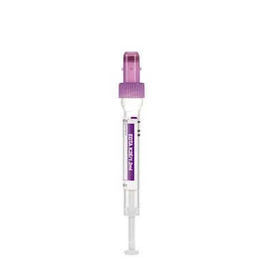 S-Monovette® EDTA K2E, 1.2 ml, cap violet, (LxØ): 66 x 8 mm, with plastic label