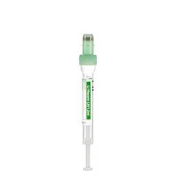 S-Monovette® Heparina de lítio LH, 1,2 ml, tampa verde, (CxØ): 66 x 8 mm, com etiqueta de plástico
