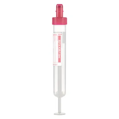 S-Monovette® EDTA K3E, 7.5 ml, cap red, (LxØ): 92 x 15 mm, with paper label