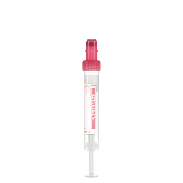 S-Monovette® EDTA K3E, 2.7 ml, cap red, (LxØ): 66 x 11 mm, with paper label