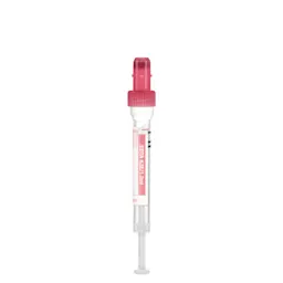 S-Monovette® EDTA K3E, 1.2 ml, cap red, (LxØ): 66 x 8 mm, with plastic label